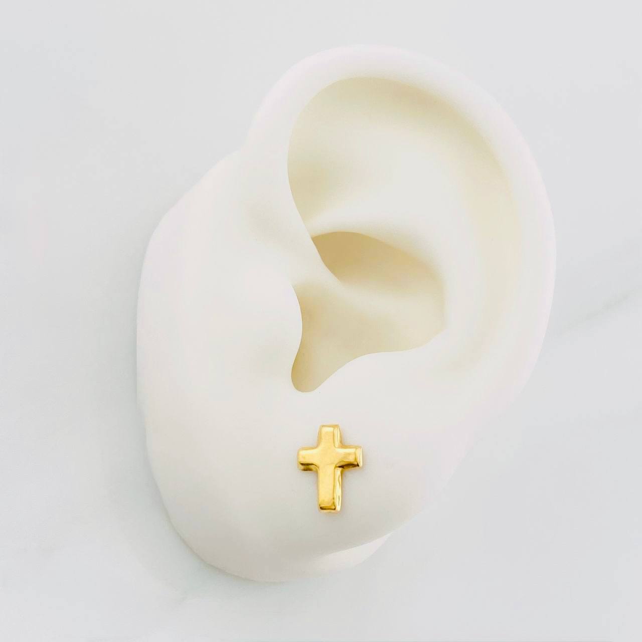 Topos Cruz 0.6g / 9mm Oro Amarillo 18K