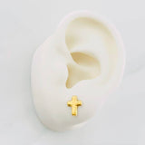 Topos Cruz 0.6g / 9mm Oro Amarillo 18K