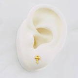 Topos Cruz 0.45g / 6.8mm Oro Amarillo 18K