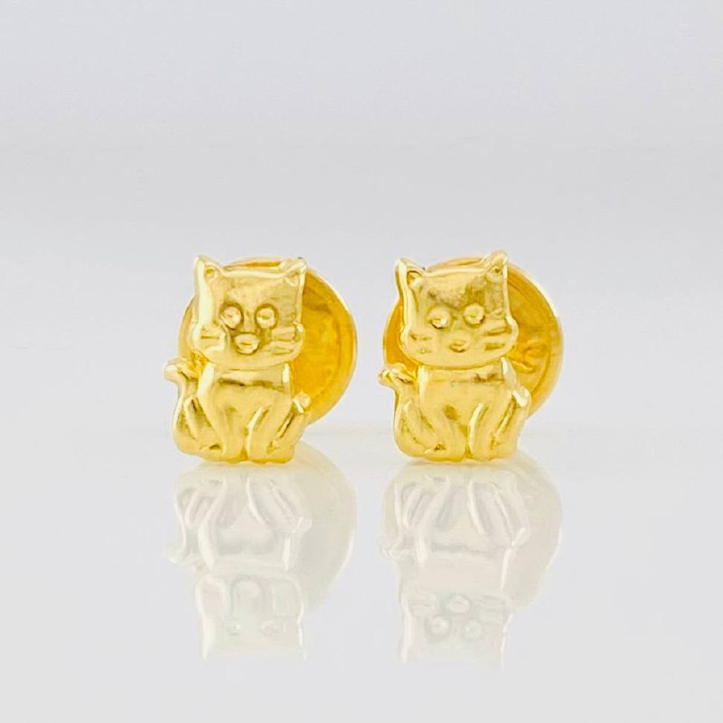Topos Gato 0.5g / 6.2mm Oro Amarillo 18K