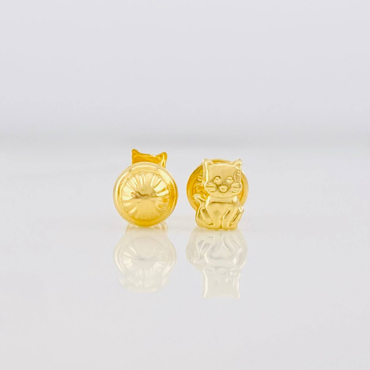 Topos Gato 0.5g / 6.2mm Oro Amarillo 18K