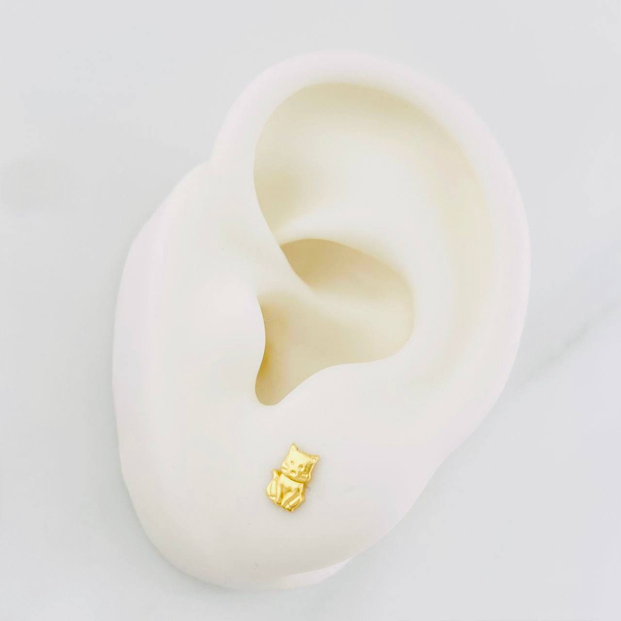 Topos Gato 0.5g / 6.2mm Oro Amarillo 18K