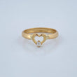 Anillo Corazon 0.75gr / T4 3/4 / Oro Amarillo 18K +