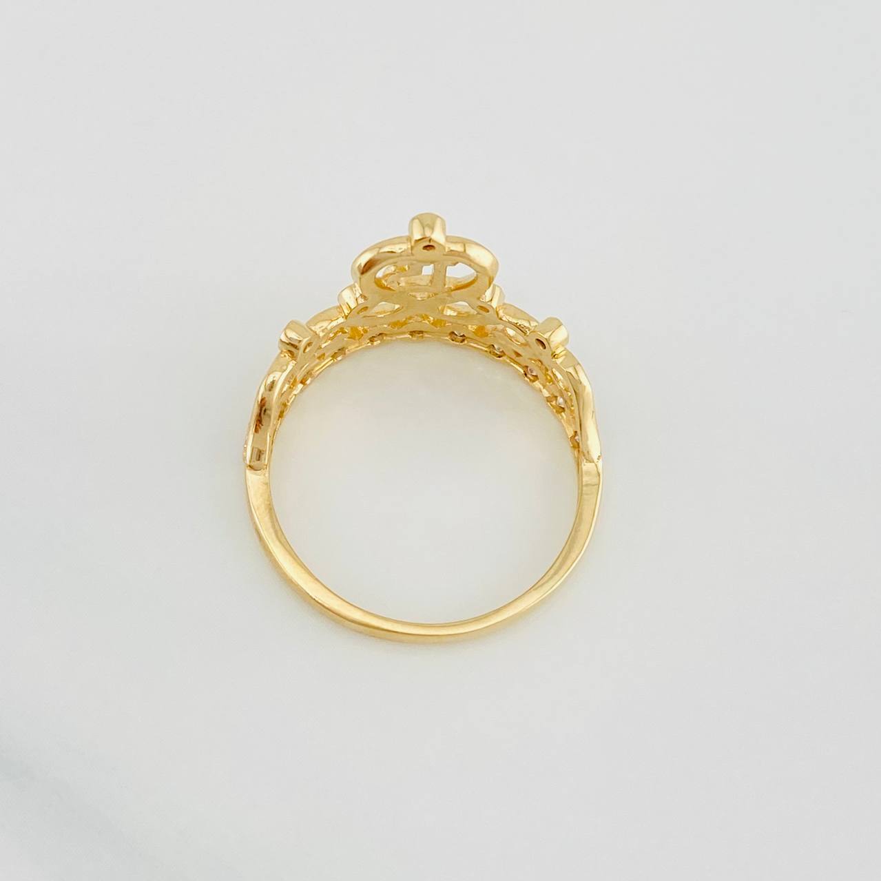 Anillo Corona 15´s 3g / T7 1/4 Oro Amarillo 18K
