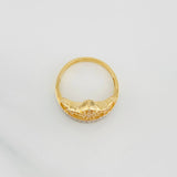 Anillo Corona 3.7g / T6 1/2 Dos Oros Amarillo Blanco 18K