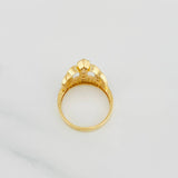 Anillo Corona 3.7g / T6 1/2 Dos Oros Amarillo Blanco 18K