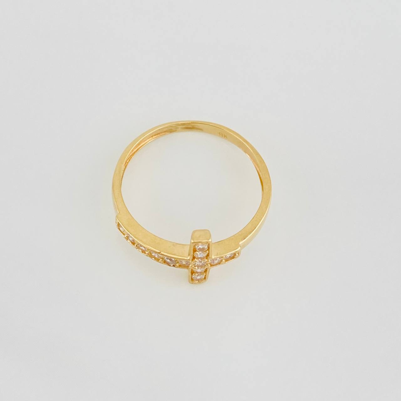 Anillo Cruz 1.75g / T6 Oro Amarillo 18K