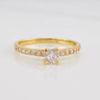 Anillo Solitario Churumbela 2.1g / T7 Oro Amarillo 18K