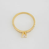 Anillo Solitario Churumbela 2.1g / T7 Oro Amarillo 18K