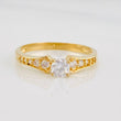 Anillo Solitario Churumbela 1.8g / T6 3/4 Oro Amarillo 18K