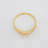 Anillo Solitario Churumbela 1.8g / T6 1/4 Oro Amarillo 18K