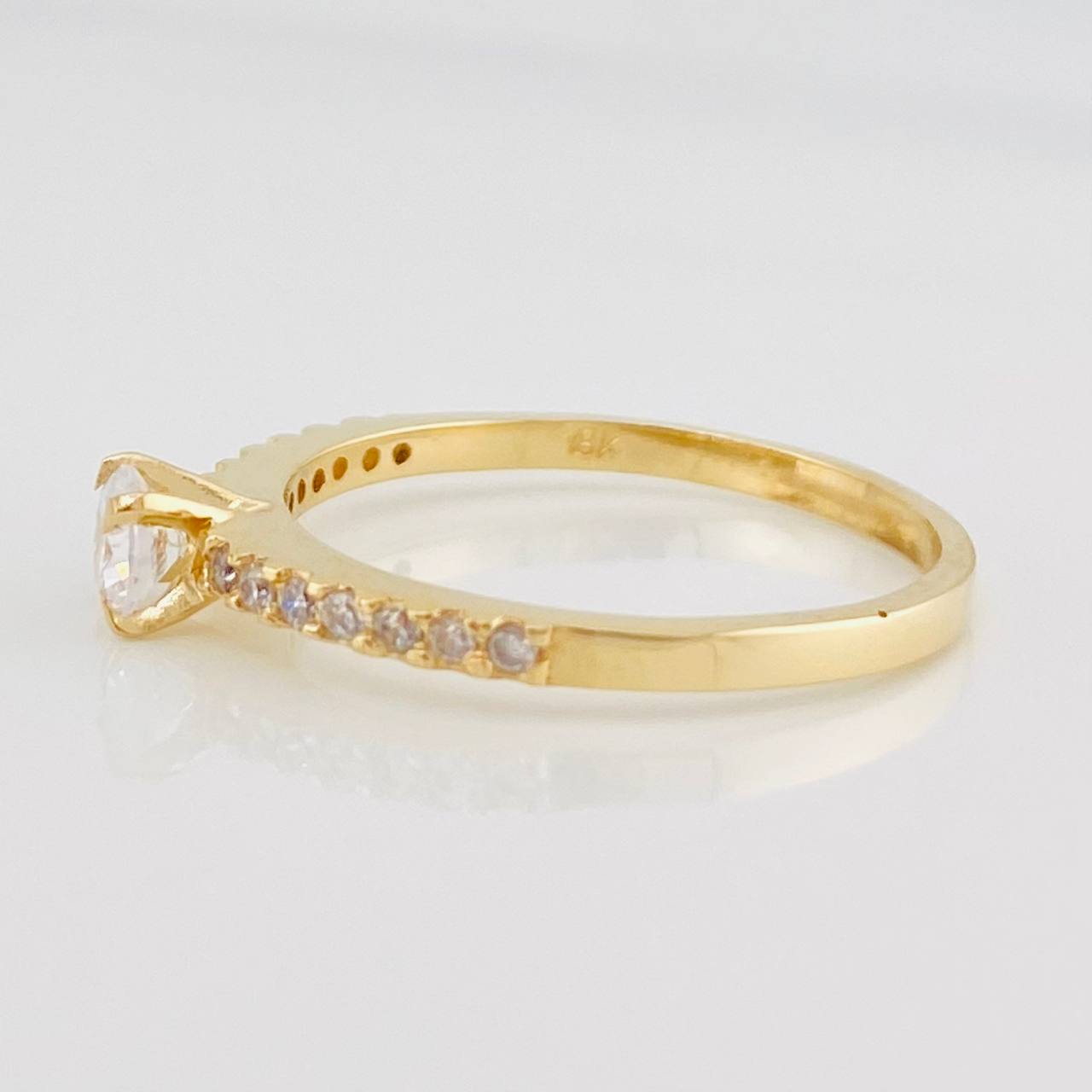 Anillo Solitario Churumbela 1.8g / T6 1/4 Oro Amarillo 18K