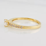 Anillo Solitario Churumbela 1.8g / T6 1/4 Oro Amarillo 18K