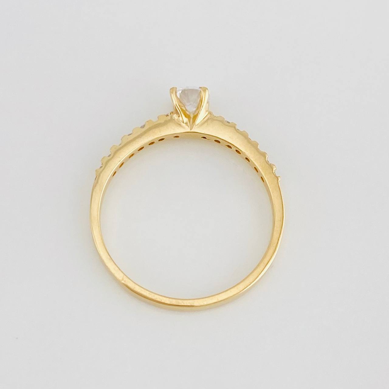 Anillo Solitario Churumbela 1.8g / T6 1/4 Oro Amarillo 18K