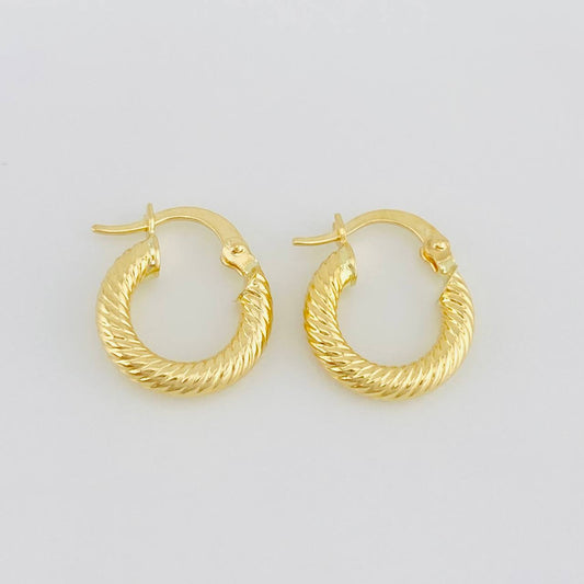 Candongas Raquel 1.7g / 1.6cm Oro Amarillo 18K