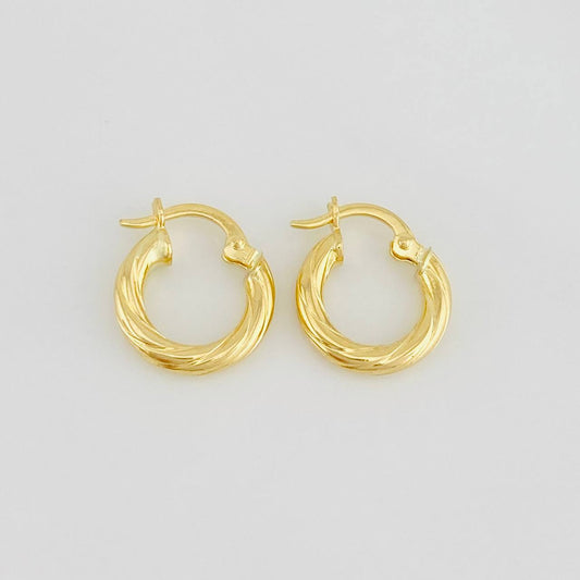 Candongas Mary 1.35g / 1.5cm Oro Amarillo 18K