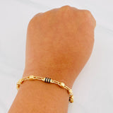 Pulso Rustico Barril 5.8g / 21.7cm / 5.1mm Oro Amarillo 18K