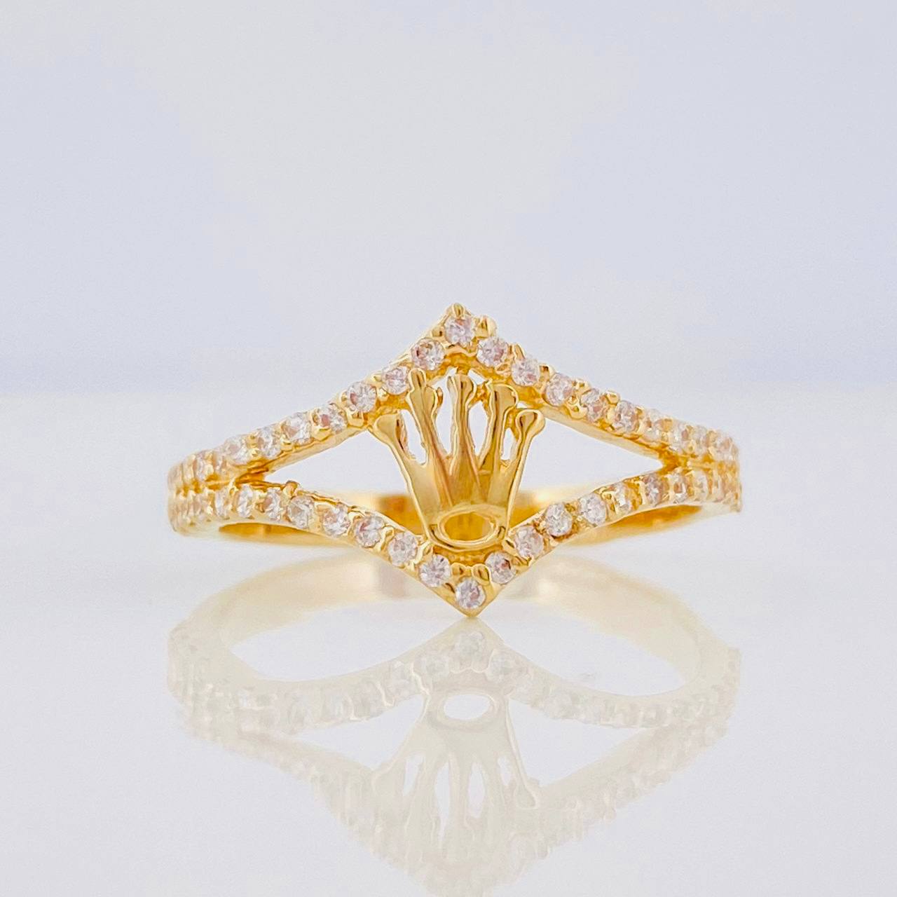 Anillo Corona 1.85g / T5 Oro Amarillo 18K