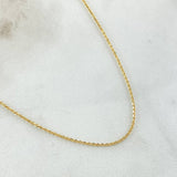 Cadena Aro Seguido 2.05gr / 50cm / +3 Oro 18K
