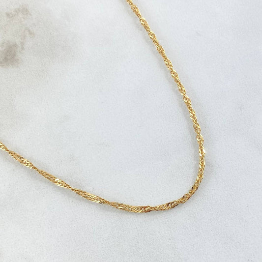 Cadena Singapur 3gr / 45cm / +3 Oro 18K ©