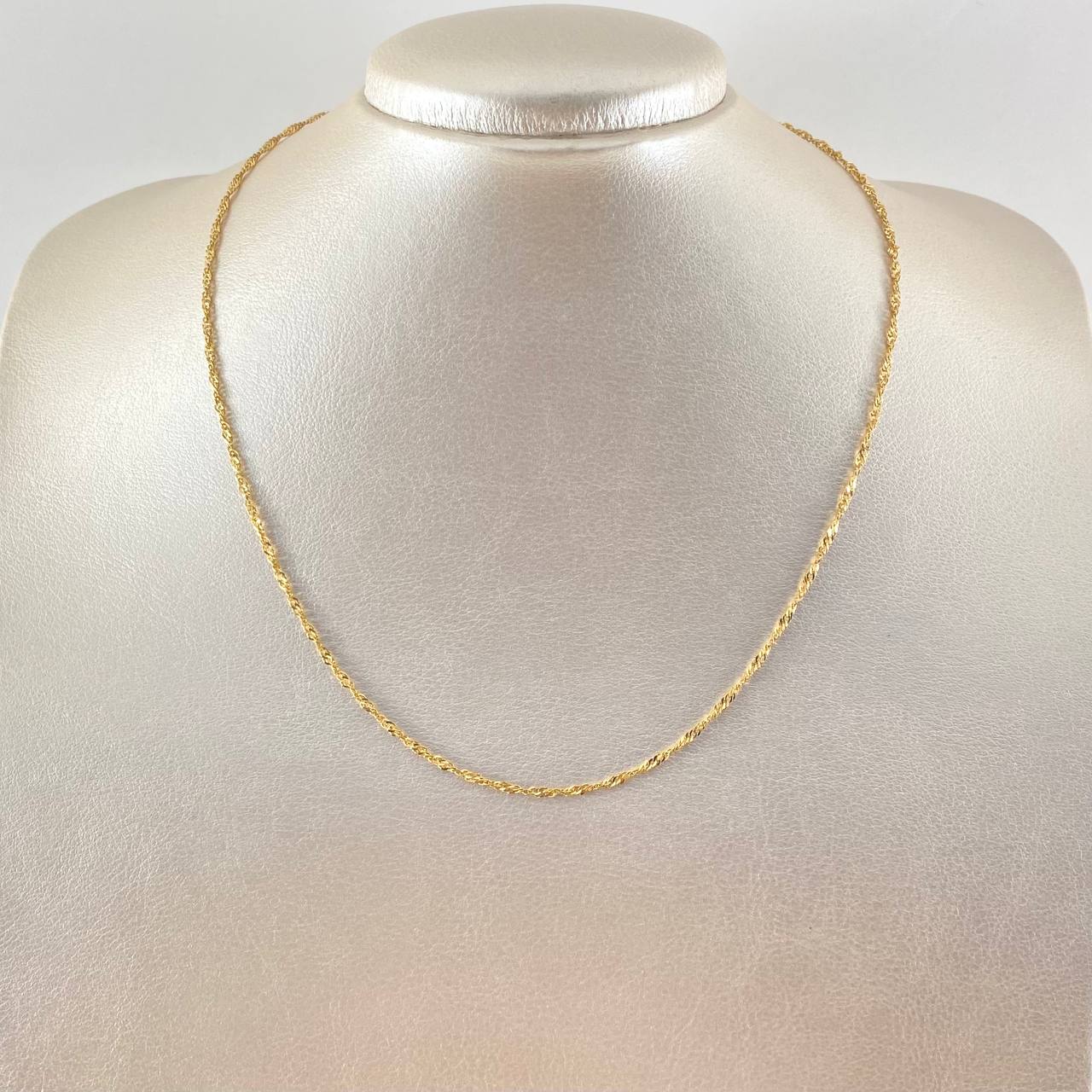 Cadena Singapur 3.05gr / 45cm / +3 Oro 18K