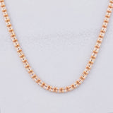 Cadena Ice 8.05g / 60cm / 2.4mm Dos Oros Blanco Rosa 18K