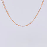 Cadena Ice 8.05g / 60cm / 2.4mm Dos Oros Blanco Rosa 18K