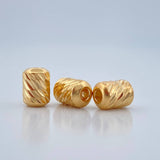 Herraje Cilindro 0.3gr / 6mm Oro Amarillo 18K &