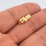 Herraje Cilindro 0.3gr / 6mm Oro Amarillo 18K &