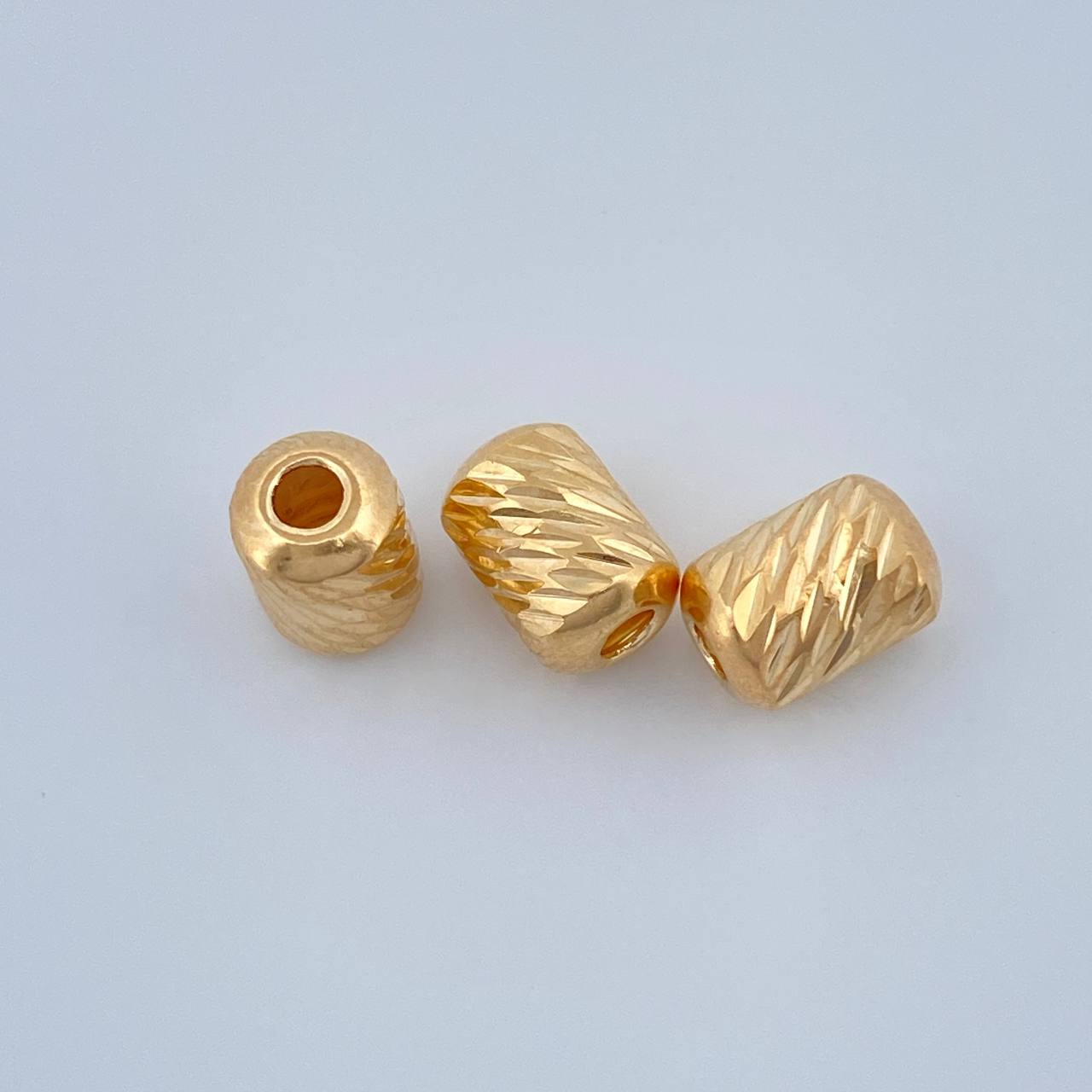 Herraje Cilindro 0.3gr / 6mm Oro Amarillo 18K &