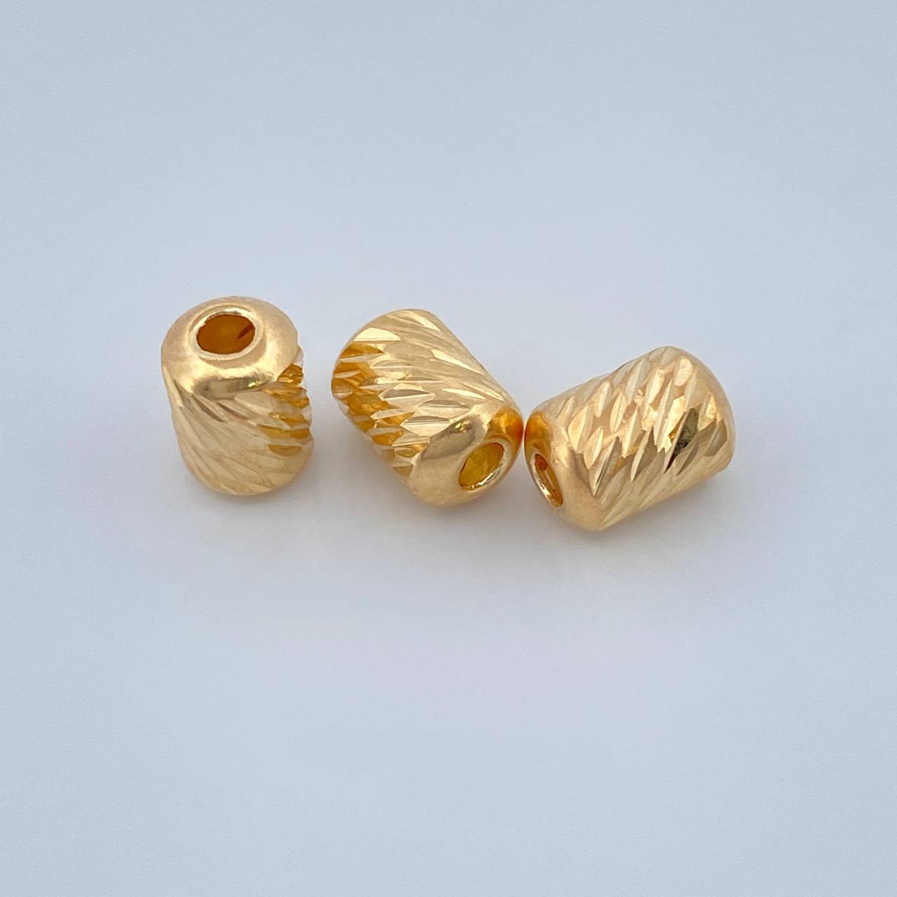 Herraje Cilindro 0.2gr / 5mm Oro Amarillo 18K &
