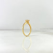Anillo Solitario Churumbela Flor 2gr / T9 / Circones Blanco Blancos Oro Amarillo ©