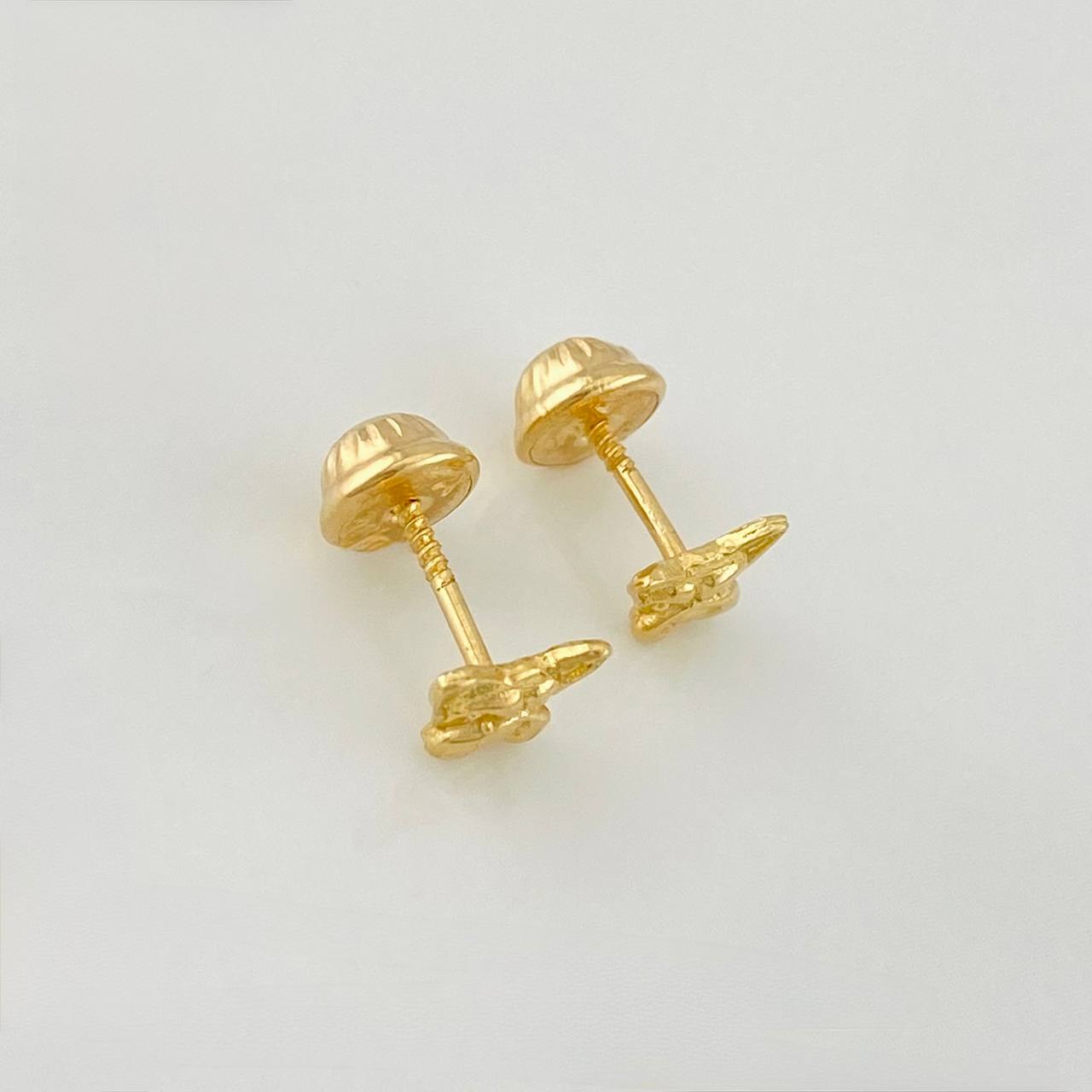 Topos Rostro Perro 0.95g / 5.8mm Oro Amarillo 18K