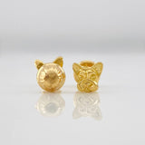 Topos Rostro Perro 0.95g / 5.8mm Oro Amarillo 18K