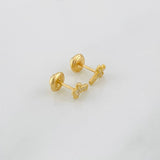 Topos Cruz 0.75g / 7mm Oro Amarillo 18K
