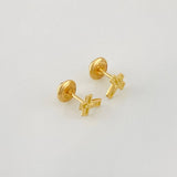 Topos Cruz Cristo 0.7g / 6.3mm Oro Amarillo 18K
