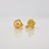 Topos Cruz Cristo 0.7g / 6.3mm Oro Amarillo 18K