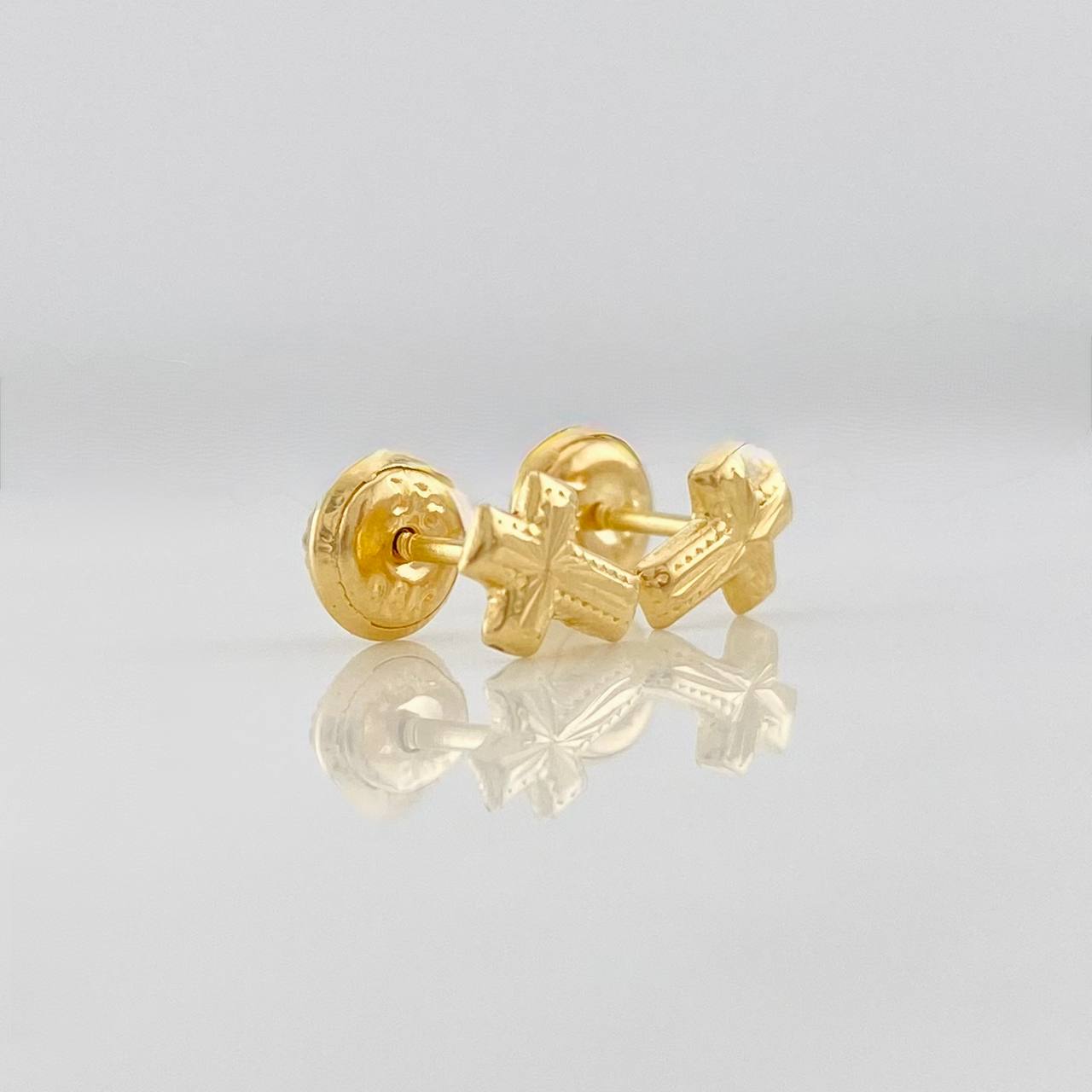 Topos Cruz 0.65g / 7mm Oro Amarillo 18K