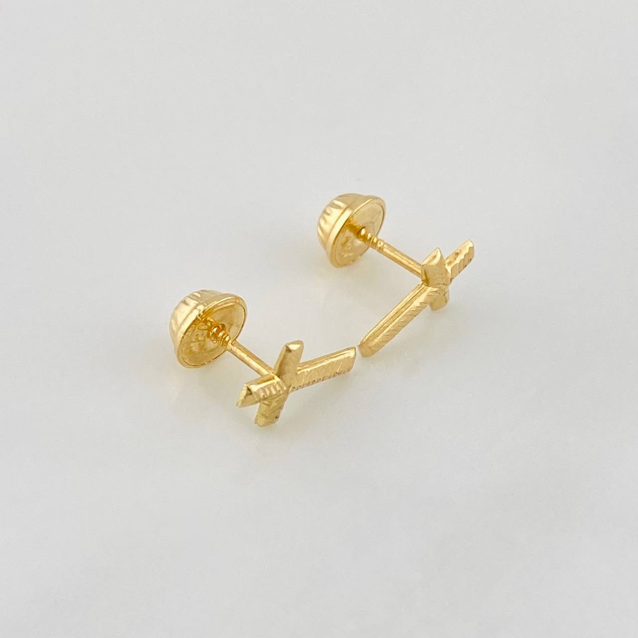 Topos Cruz 0.6g / 10.3mm Oro Amarillo 18K