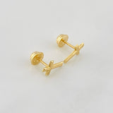 Topos Cruz 0.6g / 10.3mm Oro Amarillo 18K