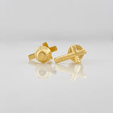 Topos Cruz 0.6g / 10.3mm Oro Amarillo 18K