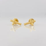 Topos Cruz 0.6g / 10.3mm Oro Amarillo 18K