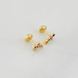 Topos Cruz 0.9g / 8.8mm Oro Amarillo 18K