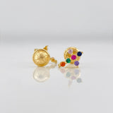 Topos Cruz 0.9g / 8.8mm Oro Amarillo 18K