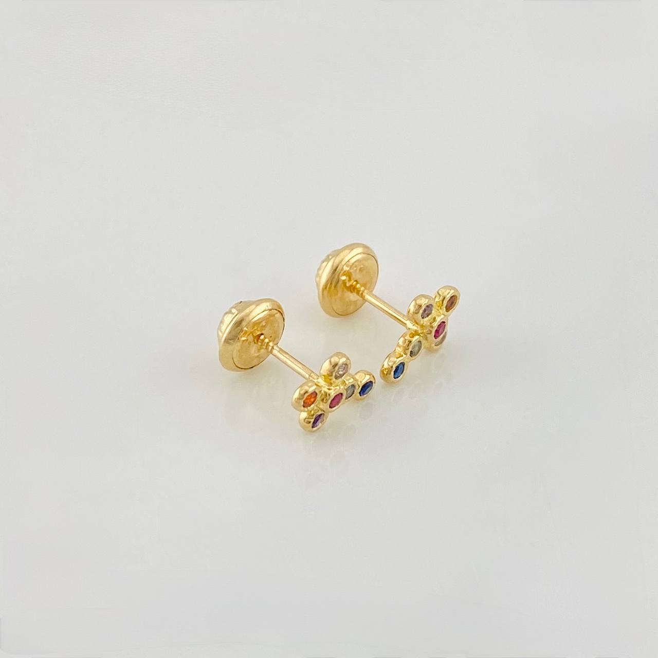 Topos Cruz Tupida 0.95g / 8.15mm Oro Amarillo 18K