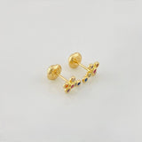 Topos Cruz Tupida 0.95g / 8.15mm Oro Amarillo 18K