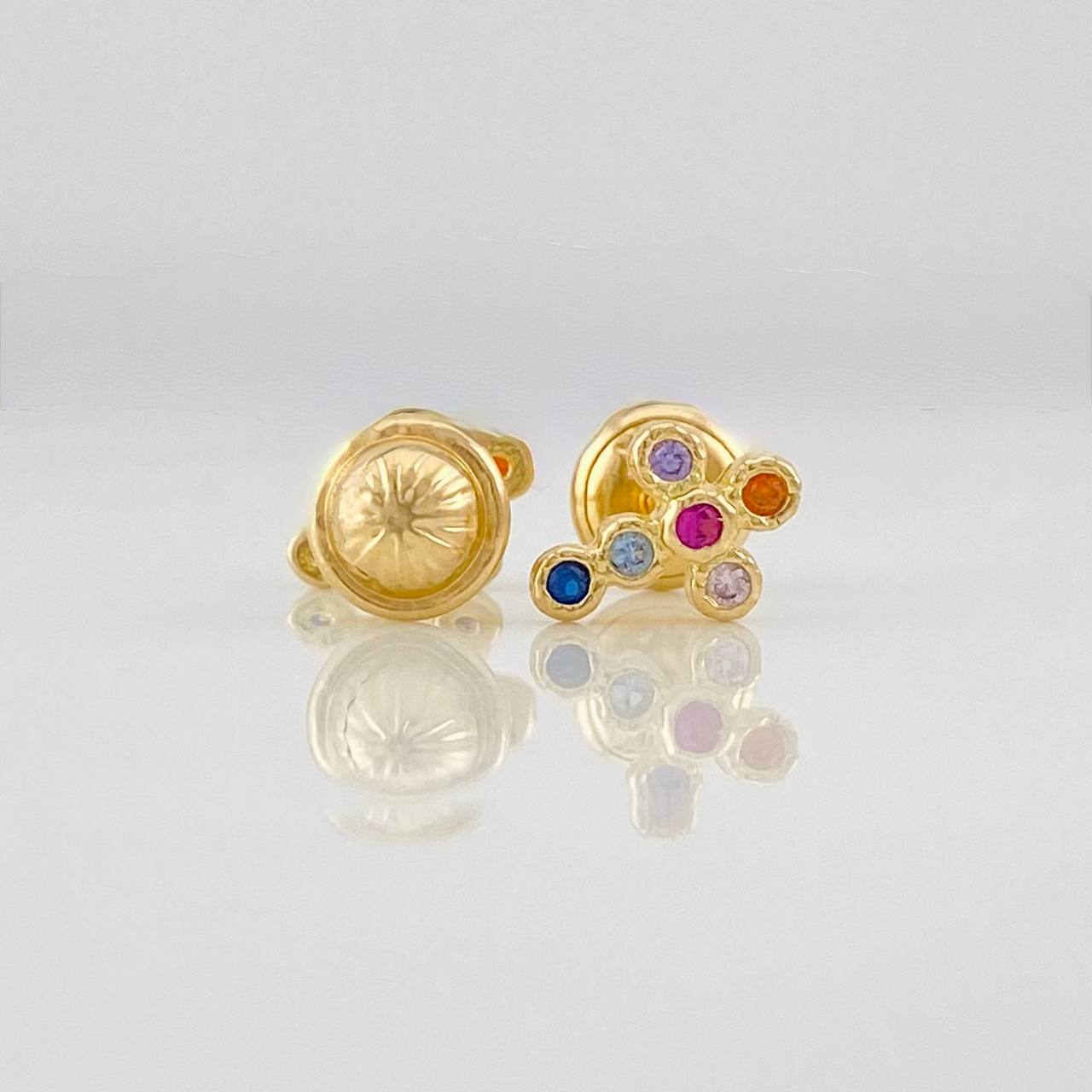 Topos Cruz Tupida 0.95g / 8.15mm Oro Amarillo 18K