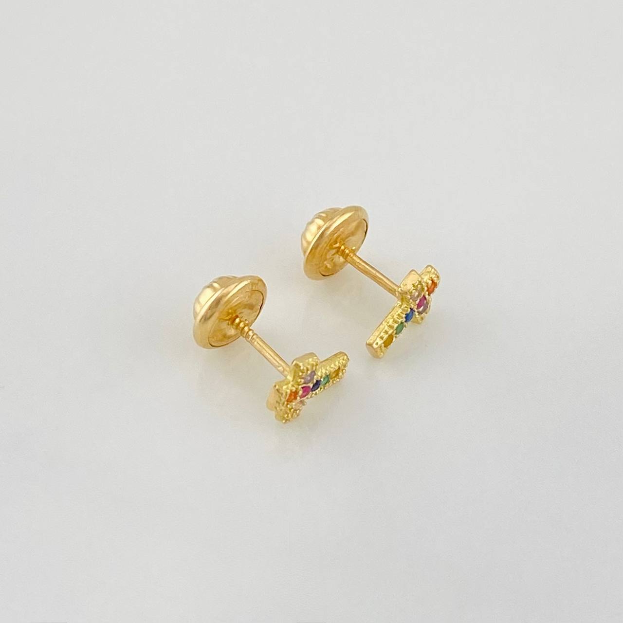 Topos Cruz 0.75g / 6.8mm Oro Amarillo 18K