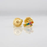 Topos Cruz 0.75g / 6.8mm Oro Amarillo 18K