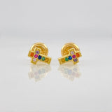 Topos Cruz 0.75g / 6.8mm Oro Amarillo 18K